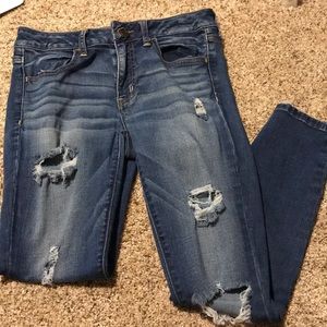 American Eagle skinny jeggings medium wash